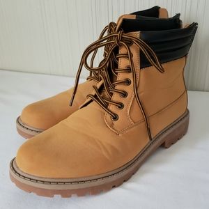 Urban Groove, Unisex Lugsole Tan Boots, Women 11